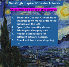 Van Gogh Inspired 4" Ceramic